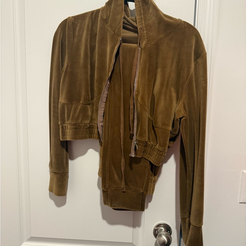 Brown Velvet Women's Jacket